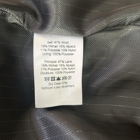 NWT Veronica Beard Crispin Coat Black Multi Size 2 - Picture 8 of 9